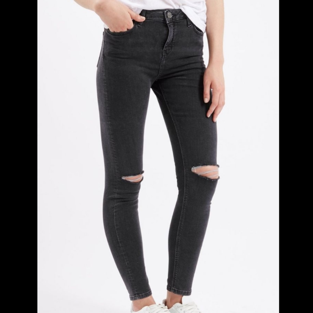 Washed Black Topshop Jamie Jean's W30L30